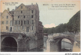 ADTP5-77-0444 - MEAUX - Le Vieux Pont Du Moulin Sauté  - Meaux