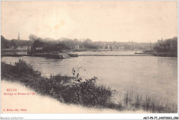 ADTP5-77-0397 - MELUN - Barrage Et Pointe De L'ile  - Melun