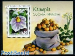 Bosnia Herzegovina - Croatic Adm. 2008 Potato S/s, Mint NH, Health - Nature - Various - Food & Drink - Flowers & Plant.. - Alimentación