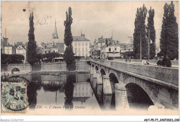 ADTP5-77-0384 - MELUN - L'ancien Pont Du Châtelet  - Melun