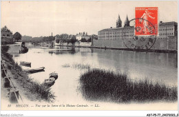 ADTP5-77-0369 - MELUN - Vue Sue La Seine Et La Maison Centrale  - Melun