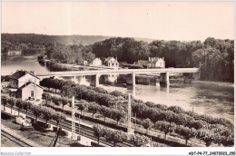 ADTP4-77-0346 - FONTAINE LE PORT - La Gare Et Le Pont Sur La Seine  - Melun