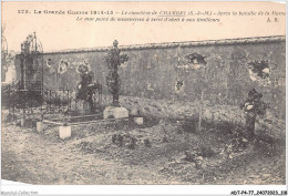 ADTP4-77-0330 - La Grande Guerre De 1914-15 - Le Cimetière De CHAMBRY - Après La Bataille De La Marne  - Other & Unclassified