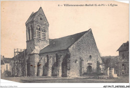 ADTP4-77-0292 - VILLENEUVE-SUR-BELLOT - L'église  - Sonstige & Ohne Zuordnung