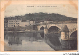 ADTP3-77-0240 - MONTEREAU - Pont De Seine Et Coteau De Surville  - Montereau