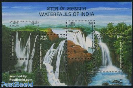 India 2003 Waterfalls S/s, Mint NH, Nature - Water, Dams & Falls - Neufs