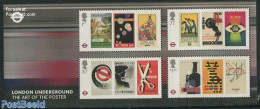 Great Britain 2013 London Underground S/s, Mint NH, Nature - Transport - Birds - Penguins - Railways - Art - Poster Art - Unused Stamps