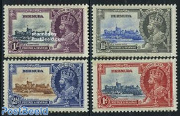 Bermuda 1935 Silver Jubilee 4v, Unused (hinged), History - Kings & Queens (Royalty) - Art - Castles & Fortifications - Royalties, Royals