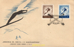 721037 MNH POLONIA 1957 12 ANIVERSARIO DE LA MUERTE DE LOS ESQUIADORES CZECH Y MARUSARZ - Nuovi