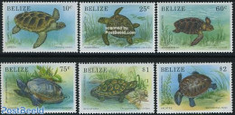 Belize/British Honduras 1990 Turtles 6v, Mint NH, Nature - Animals (others & Mixed) - Reptiles - Turtles - Britisch-Honduras (...-1970)