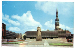 Red Latvian Riflemen Square, Riga Soviet Latvia. 1970s Unused Postcard. Publisher/Photo By L.Baloža - Lettland