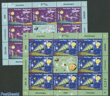 Montenegro 2009 Europe, Astronomy 2 M/s, Mint NH, History - Science - Europa (cept) - Astronomy - Astrology