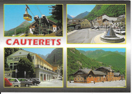 65 Hautes Pyrenees Lot De 4 CPSM CPM Cauterets Pont D' Espagne Et Cascade- Thermes Du Griffon- Vue Generale Multivues - Cauterets