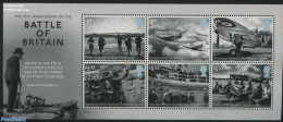 Great Britain 2015 Battle Of Britain S/s, Mint NH, History - Transport - Churchill - Militarism - World War II - Aircr.. - Nuevos