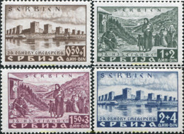 721698 MNH SERBIA 1941 SOBRECARGADOS EN BENEFICIO DE REFUGIADOS SERBIOS DE BOSNIA Y CROACIA - Serbien