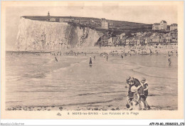 AFPP9-80-0926 - MERS-LES-BAINS - Les Falaises Et La Plage - Mers Les Bains