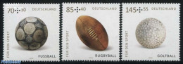 Germany, Federal Republic 2016 Sports Aid 3v, Mint NH, Sport - Football - Golf - Rugby - Sport (other And Mixed) - Ungebraucht