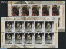 Germany, Federal Republic 2016 Art, Titian & Zeller 2 M/ss, Mint NH, History - Transport - Kings & Queens (Royalty) - .. - Nuovi