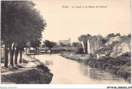 AFPP9-80-0878 - HAM - Le Canal Et Les Ruines Du Chateau - Ham