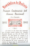 721723 MNH BOLIVIA 1946 CENTENARIO DEL HIMNO NACIONAL - Bolivien