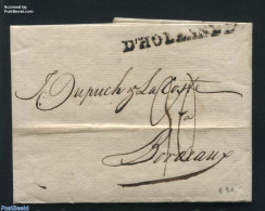 Netherlands 1799 Folding Letter From Amsterdam To Bordeaux, Postal History - ...-1852 Prephilately