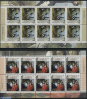 Germany, Federal Republic 2017 Paintings, Oudry, Vermeer 2 M/ss, Mint NH, History - Nature - Netherlands & Dutch - Bir.. - Unused Stamps