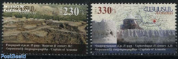 Armenia 2016 Capitals Of Armenia 2v, Mint NH, History - Religion - Various - Archaeology - Churches, Temples, Mosques,.. - Archéologie