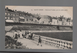 CPA - 62 - N°67 - Saint-Omer - Boulevard Vauban, Pris Du Jardin Public - Animée - Non Circulée - Arques