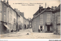 AFWP2-70-0183 - FAVERNEY - Haute-saône - Place De La République - Postes Et Télégraphes - Vesoul