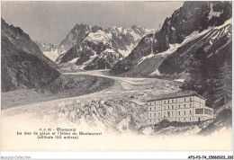 AFSP3-74-0198 - CHAMONIX - La Mer De Glace Et L'hôtel Du Montanvert  - Chamonix-Mont-Blanc