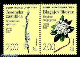 Bosnia Herzegovina - Croatic Adm. 2018 Flora 2v [:], Mint NH, Nature - Flowers & Plants - Bosnia Herzegovina