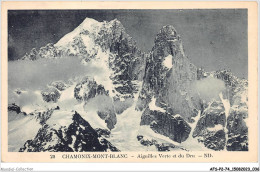 AFSP2-74-0092 - CHAMONIX-MONT-BLANC - Aiguilles Verte Et Du Dru  - Chamonix-Mont-Blanc