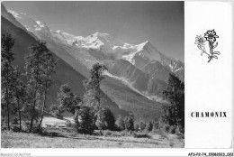 AFSP2-74-0085 - CHAMONIX - Le Massif Du Mont Blanc - Vu Des Bords De L'arve  - Chamonix-Mont-Blanc