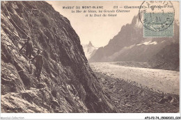 AFSP2-74-0086 - Massif Du MONT-BLANC - CHAMONIX - Le Mauvais Pas - La Mer De Glace - Les Grands Charmoz  - Chamonix-Mont-Blanc