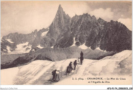 AFSP1-74-0066 - CHAMONIX - La Mer De Glace Et L'aiguille Du Dru  - Chamonix-Mont-Blanc