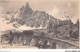 AFSP1-74-0057 - CHAMONIX - Aiguille Du Dru Et Chemin De Fer Du Montenvers  - Chamonix-Mont-Blanc