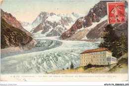 AFSP1-74-0036 - CHAMONIX - La Mer De Glace Et L'hôtel Du Moontanvert  - Chamonix-Mont-Blanc