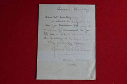 Autographed Letter Remsen Whitehouse American Author To H F Montagnier Alpinist Explorer Mountaineering Escalade - Sportivo