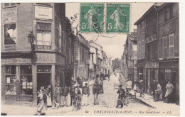 51 - CHALONS-sur-MARNE - 1914 - Rue Saint-Jean (Grosse Animation) - Châlons-sur-Marne