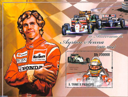 Sao Tome/Principe 2010 Ayrton Senna S/s, Mint NH, Sport - Autosports - Sao Tome Et Principe