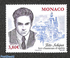 Monaco 2020 Tito Schipa 1v, Mint NH, Performance Art - Music - Nuevos