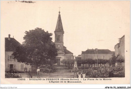 AFWP6-70-0552 - NOIDANS-le-FERROUX - Haute-saône - La Place De La Mairie - L'église Et Le Monument - Vesoul