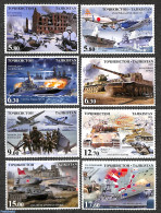 Tajikistan 2020 75 Years Victory 8v, Mint NH, History - Transport - Various - World War II - Aircraft & Aviation - Shi.. - WW2 (II Guerra Mundial)