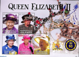 Marshall Islands 2021 Queen Elizabeth II 95th Birthday 5v M/s, Mint NH, History - Kings & Queens (Royalty) - Königshäuser, Adel
