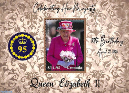 Grenada 2021 Queen Elizabeth II 95th Birthday S/s, Mint NH, History - Kings & Queens (Royalty) - Koniklijke Families