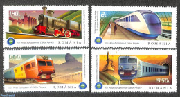 Romania 2021 European Railway Year 4v, Mint NH, Transport - Railways - Unused Stamps