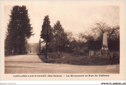 AFWP8-70-0820 - LOULANS-LES-FORGES - Haute-saône - Le Monument Et Rue Du Château - Vesoul