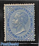 Italy 1877 10c, Unused Without Gum, Light Brownish Spots , Unused (hinged) - Other & Unclassified