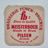 Sous-bock Bieres Funck Bricher Luxembourg - Bierdeckel