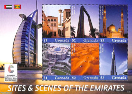 Grenada 2021 Sites And Scenes Of The Emirates 6v M/s, Mint NH, Art - Modern Architecture - Sonstige & Ohne Zuordnung